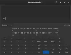 Description de l'image GNOME Calculator 3.32 screenshot.png.