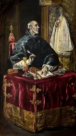 Saint Hildefonse. El Greco.