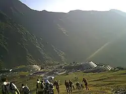 Plus bas la station de Piau-Engaly au début du parcours.