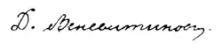signature de Dmitri Vénévitinov