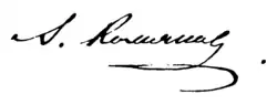 signature d'Alexeï Khomiakov