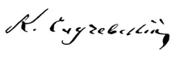 signature de Constantin Sloutchevski