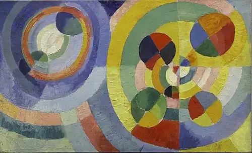 Formes circulaires, 1930, huile sur toile, 67,3 × 109,8 cm, musée Solomon R. Guggenheim, New York.