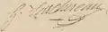 Signature de Gabriel-Elzéar Taschereau