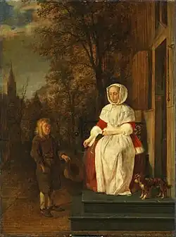Gabriel Metsu, L'aumône, v. 1660, Museumslandschaft Hessen Kassel (en).
