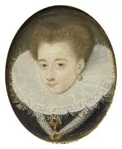 Portrait de Gabrielle d'Estrées, bois (fin XVIe&nbsp;siècle, début du XVIIe&nbsp;siècle)