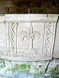 Fonts baptismaux, détail.