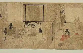 Rouleau des êtres affamés, XIIe&nbsp;siècle, musée national de Tokyo.