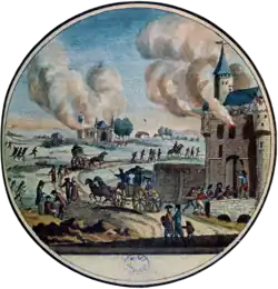 Gravure représentant la Grande Peur