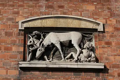 Un renne défendant ses petits (1896), Paris, galerie de Paléontologie et d'Anatomie comparée.