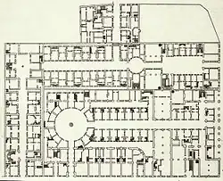 Galeries Colbert et Vivienne, plan au sol (1826).
