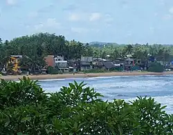 Galle vu des terrasses de Closenberg Hotel.