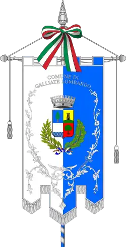 Drapeau de Galliate Lombardo