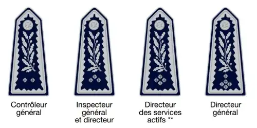 Galons des emplois supérieurs de direction de la police nationale