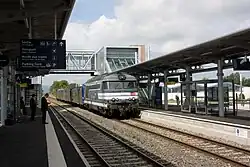 Une RRR poussée par la BB 67514, en direction de Molsheim.