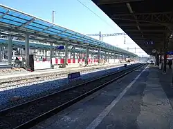 Vue d'ensemble des voies.