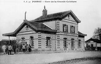 La gare de Poissy-Grande-Ceintureau début du XXe siècle.