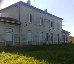 Gare d'Audincourt, côté quai, en 2014.