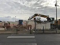 9 novembre 2017.Destruction en cours.