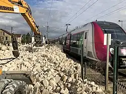 9 novembre 2017.Destruction en cours.