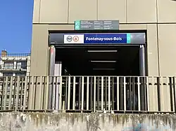 L'accès no&nbsp;3 « Avenue des Charmes ».