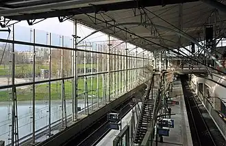 La gare de Lille-Europe, desservie par les Eurostar et les TGV.