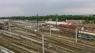 Vue générale de la gare basse de Strasbourg.