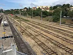 Voies de la zone marchandises (2016)