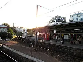 Voie groupe II,vers Nanterre-Université.