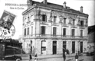 La gare du tramway à Bordeaux-Bastide.