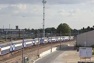 Vue d'ensemble du site de la future gare, en août 2012.