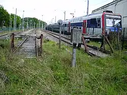 Voies de garage et rame Z&nbsp;20900.