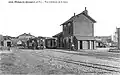 Plélan :la gare du tramway au début du XXe siècle