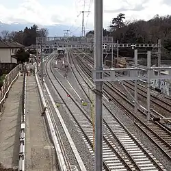 La 4e voie en cours de finition.