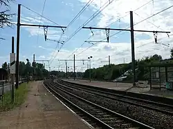 Gare de Saint Amour, vue en direction de Bourg-en-Bresse.