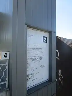 Plan de 1899 décorant les ascenseurs.