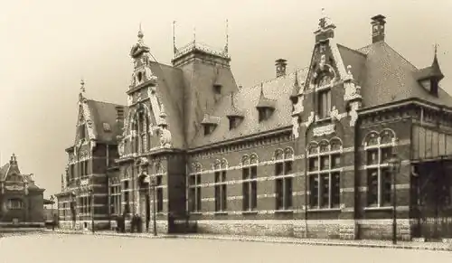 Gare de Jemappes en 1904.