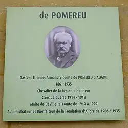 Gaston Étienne Armand vicomte de Pomereu d'Aligre.
