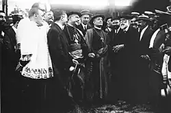 Gaudí fait visiter la Sagrada Família au nonce Ragonesi