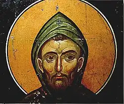 Fresque de Saint-Gabriel de Lesnovo au monastère de Lesnovo.