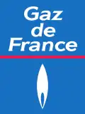 Logo de Gaz de France du 1er janvier 1988 au 28 octobre 2002.