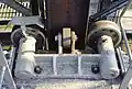 Détail des galets de guidage du gazomètre no&nbsp;9.