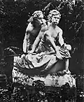 La sculpture dans les jardins de la villa Giulia à Palerme, 1898