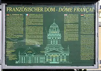 Dôme français - panneau d'information