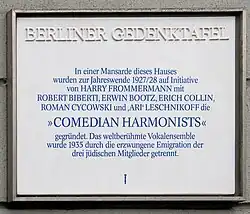 Plaque à Berlin