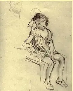 Fille inclinée, 1944 (Yad Vashem, Jérusalem).