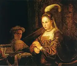 Femme à sa toilette (attribué)Musée de Poznań.
