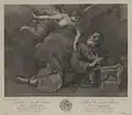 Libération de Saint Pierre, d'après Ribera (1750, gravure sur cuivre)