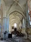Travée au nord du clocher, vue vers l'ouest.