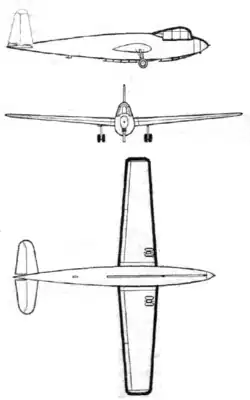 Description de l'image General Aircraft Hotspur 3-side view.PNG.